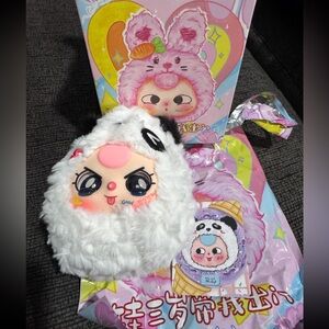 Baby three plush purse